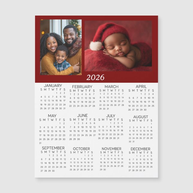 2026 Personalized Photos Mini Calendar (Framsida)