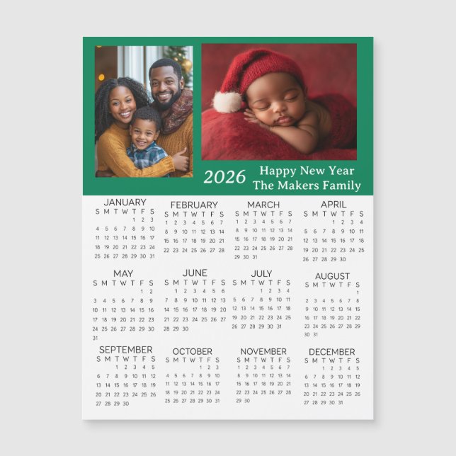 2026 Personalized Photos Mini Calendar (Framsida)