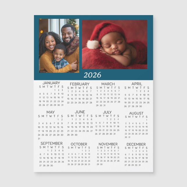 2026 Personalized Photos Mini Calendar (Framsida)