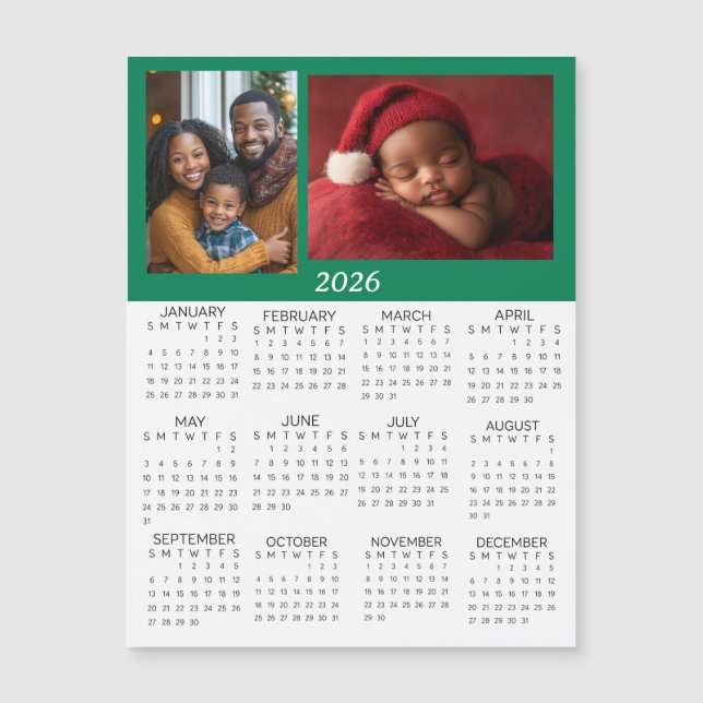 2026 Personalized Photos Mini Calendar (Framsida)