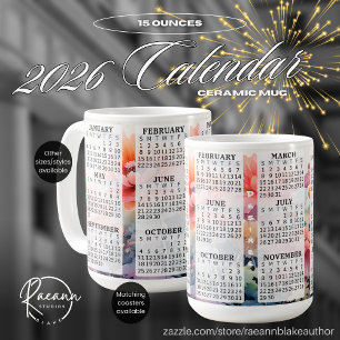 2026 Personlig 0,44 l kalender keramikkopp Kaffemugg