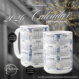 2026 Personlig 0,44 l kalender keramikkopp Kaffemugg