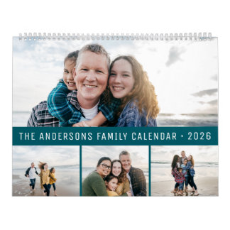 2026 Personlig Familj Enkel Minimalistisk Kalender