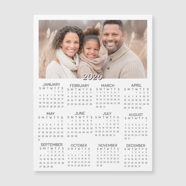 2026 Personlig Fotomini-kalender (Framsida)