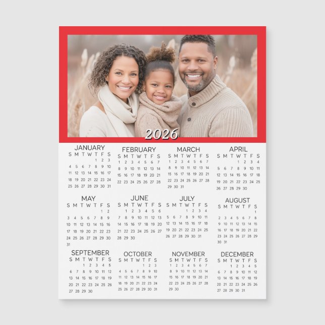 2026 Personliga foton Mini Kalender (Framsida)