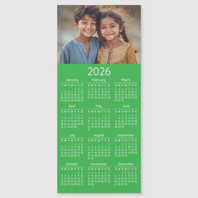 2026 Photo Calendar Kids Family Portrait (Framsida)