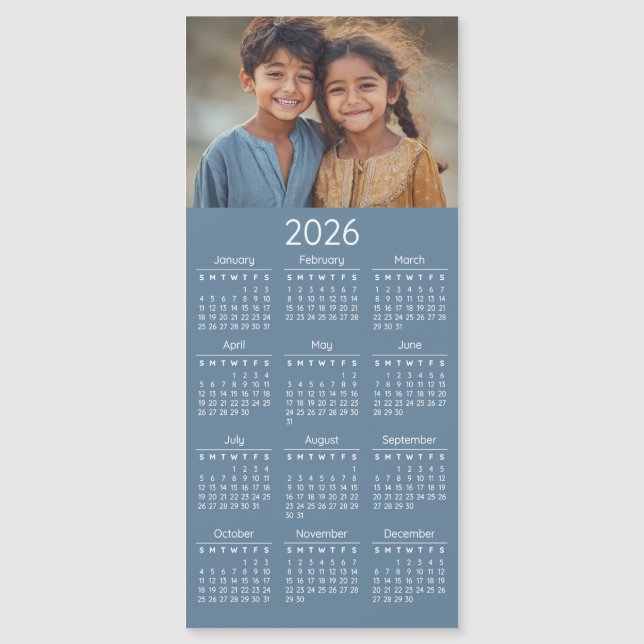 2026 Photo Calendar Kids Family Portrait (Framsida)