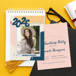 2026 Photo Grad Announcement & Party Invitation Vykort