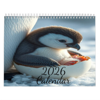 “2026 Pingvinkalender – Bebis Pingvin Konst” Kalender