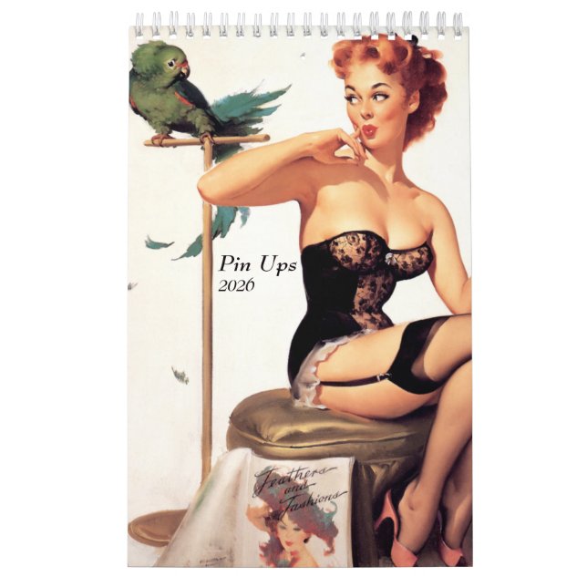 2026 Pinup-kalender Kalender (Omslag)