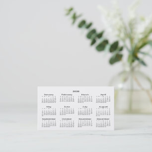2026 Plånbok Storlek Kalender Affärskort Visitkort