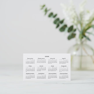 2026 Plånbok Storlek Kalender Affärskort Visitkort