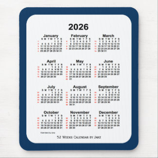 2026: Polisbox Blue 52 Week Kalender från Janz Musmatta