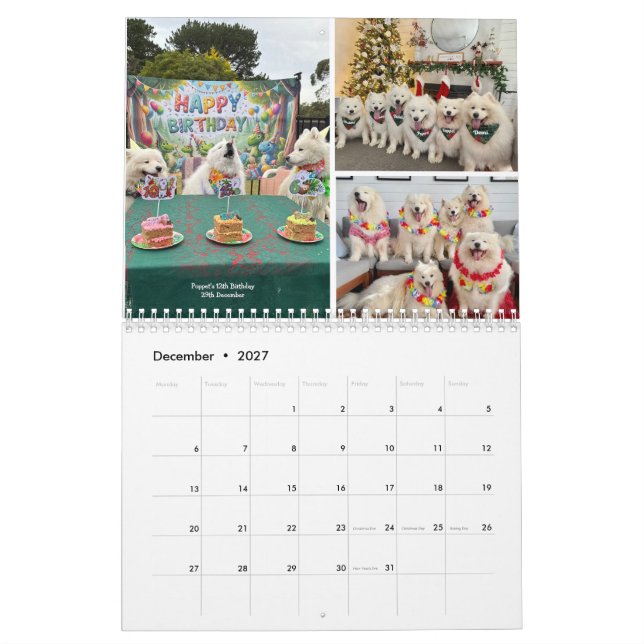 2026 Poppet och Wolfpack Kalender (Dec 2027)