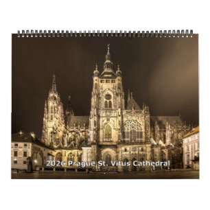 2026 Prag - St.Vitus-katedralen nattkalender Kalender