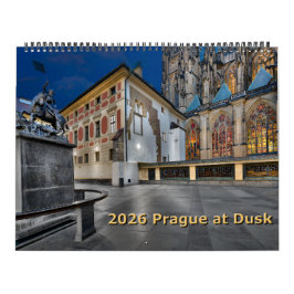 2026 Prag vid skymning Kalender