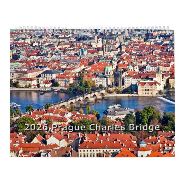 2026 Prague - Charles Bridge Calendar Kalender (Omslag)