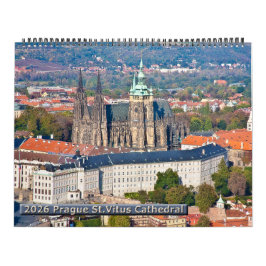 2026 Prague - St. Vitus Cathedral Calendar Kalender