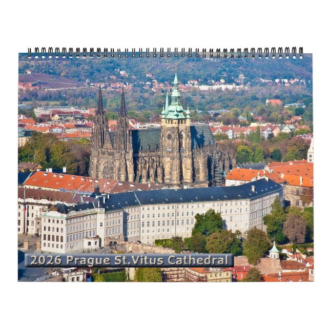 2026 Prague - St. Vitus Cathedral Calendar Kalender (Omslag)