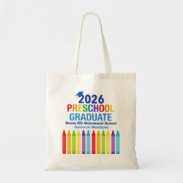 2026 Preschool Graduate Cute Custom Graduation Tygkasse