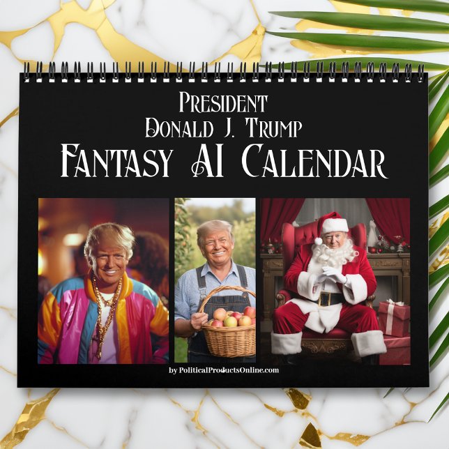 2026 President Donald J Trump AI Fantasy Photo Kalender (New Donald Trump AI Photo 2025 Calendar)