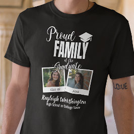 2026 Proud Family of the Graduate Custom Photo T Shirt