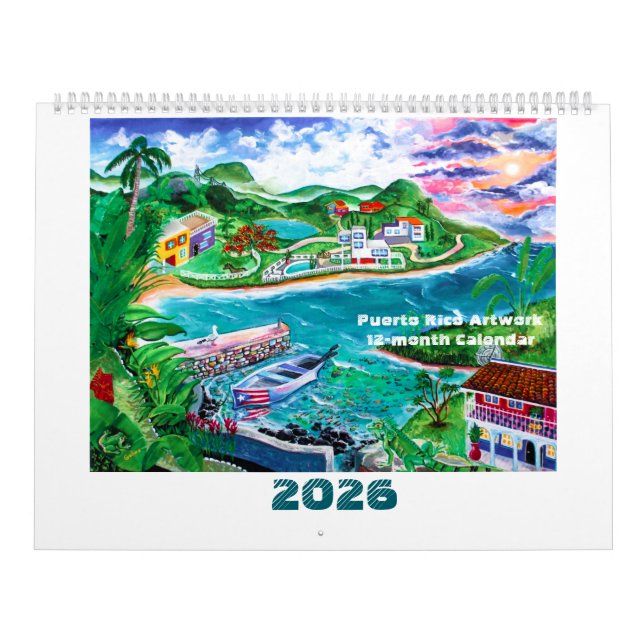 2026 Puerto Rico Artwork Kalender (Omslag)