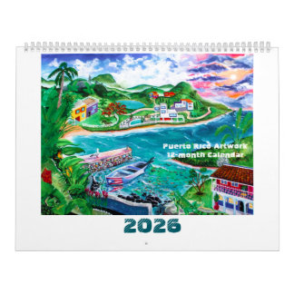 2026 Puerto Rico Artwork Kalender