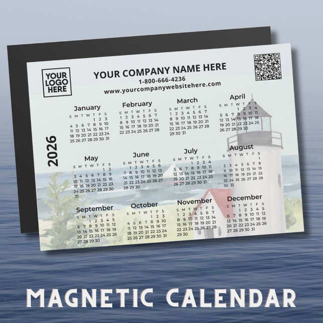 2026 QR Lighthouse-kalender för Logotyp (Skapare uppladdad)