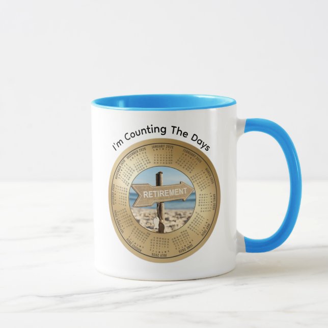 2026 Retirement Calendar Coffee Mug Mugg (Höger)