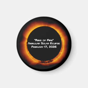 2026 Ringformig solförmörkelse Magnet