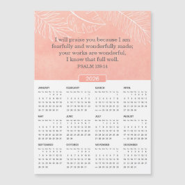 2026 Rosa Watercolor Psalm 139:14 Magnet