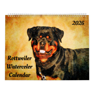 2026 Rottweiler Hund Rottie Mamma Ägare Present Kalender