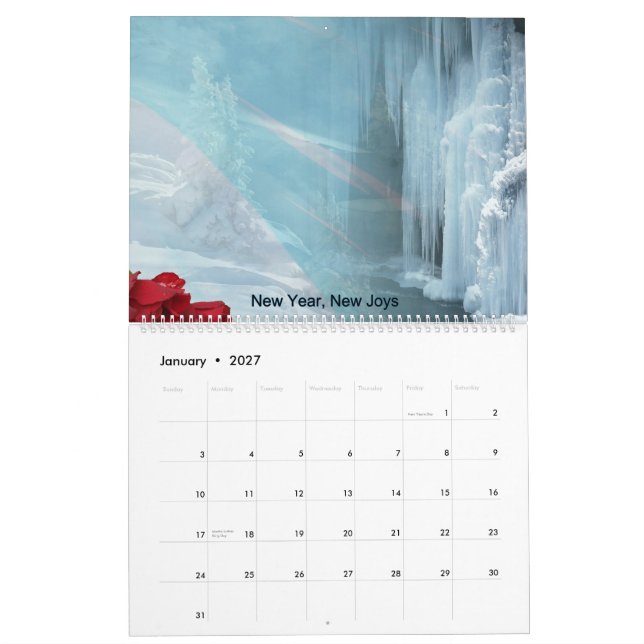 2026 Scenic Seasons Monthly Wall Calendar Kalender (Jan 2027)