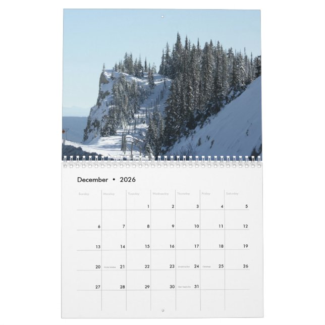 2026 Scenic Wilderness Landscape  Calendar Kalender (Dec 2026)