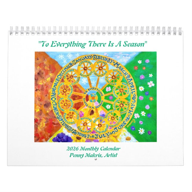 2026 Seasonal Monthly Calendar Kalender (Omslag)