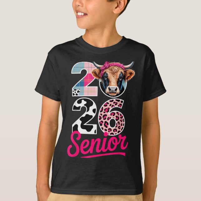 2026 Senior Cow Lovers Graduation Funny Cl Shirt F T Shirt (Framsida)