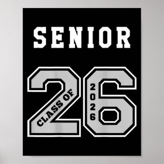 2026 Senior On Back Tröja - 2026 Seniors Cl Of 26 Poster