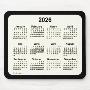 2026 Sepia om den svarta kalendern av Janz Two Ton Musmatta