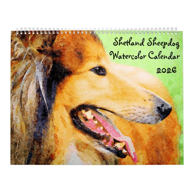 2026 Shetland Sheepdog Sheltie Mamma Ägare Kalender (Omslag)