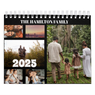 2026 Simple Anpassningsbar Family Photo Collage Kalender