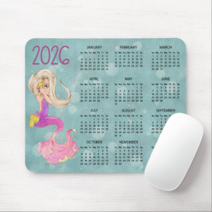 2026 Siren Skrivbords Kalender Musmatta