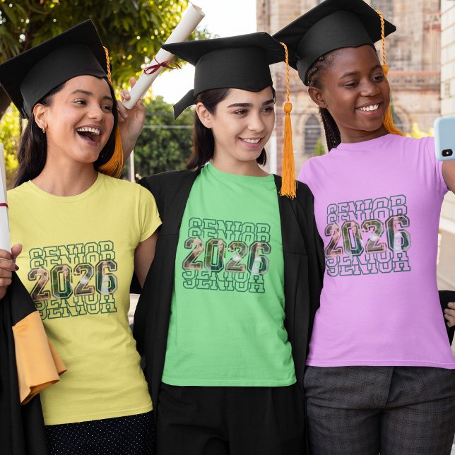 2026 Skräddarsydd Foto Examens T-Shirt (2026 Grad t shirt different colors)