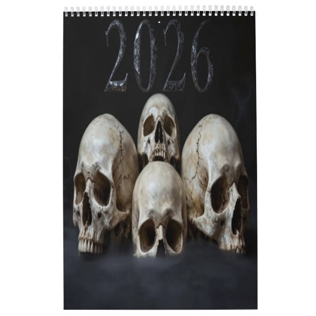 2026 Skull Art Calendar Kalender (Omslag)