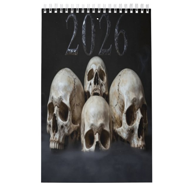 2026 Skull Art Calendar Kalender (Omslag)