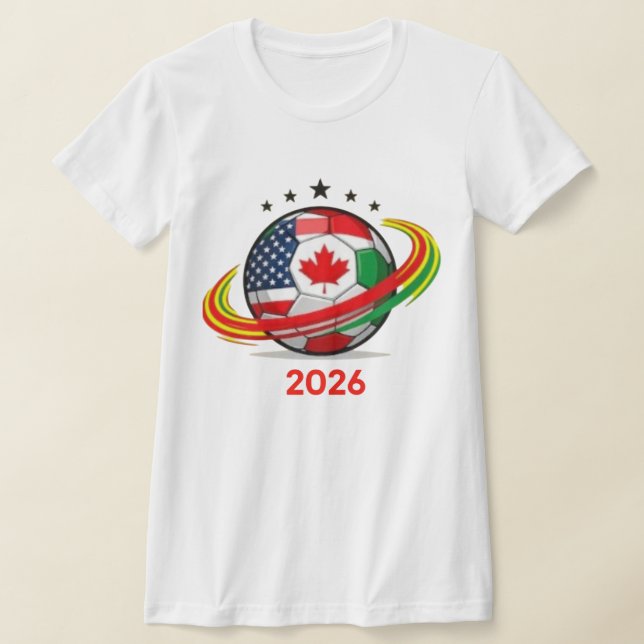 2026 Soccer World Tournament T Shirt (Laydown)