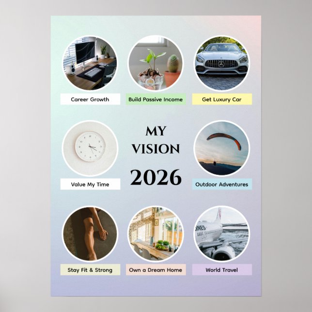 2026 Soft Gradient Circle Proper Vision Poster (Framsidan)