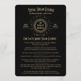 2026 Solförmörkelse Celestiala Stjärnor Svarta Int Inbjudningar