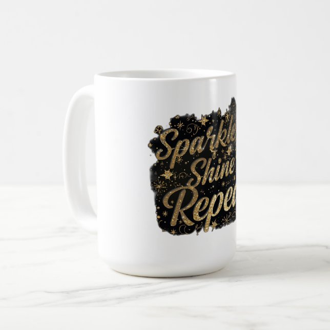 2026 sPARKLE,SHINE REPEAT Kaffemugg (Framsida vänster)