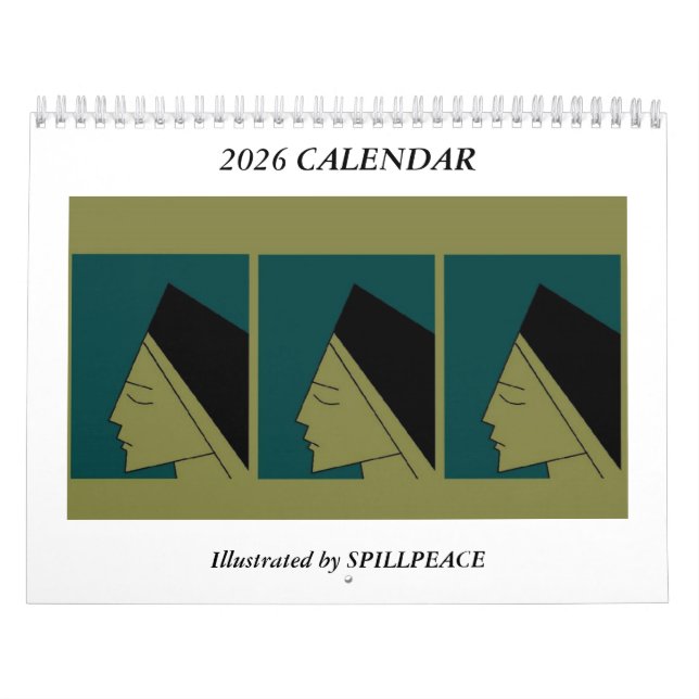 2026 Spillpeace Original Art Calendar Kalender (Omslag)